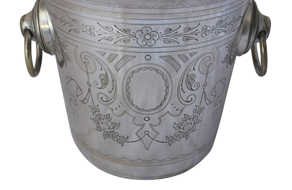 19th Century Silverplate Champagne Bucket-Wine Coller-Antique Ice Bucket-Antique Champagne Bucket-Decorative Accessories-Wine & Food Related Antiques-AD & PS Antiques