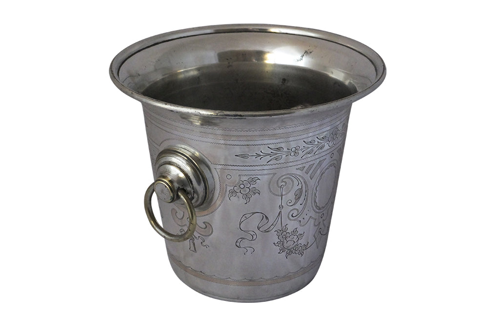 19th Century Silverplate Champagne Bucket-Wine Coller-Antique Ice Bucket-Antique Champagne Bucket-Decorative Accessories-Wine & Food Related Antiques-AD & PS Antiques
