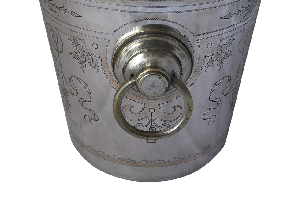 19th Century Silverplate Champagne Bucket-Wine Coller-Antique Ice Bucket-Antique Champagne Bucket-Decorative Accessories-Wine & Food Related Antiques-AD & PS Antiques