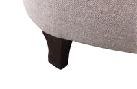 ROUND FRENCH UPHOLSTERED FOOTSTOOL