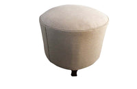 ROUND FRENCH UPHOLSTERED FOOTSTOOL