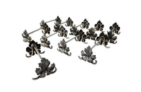 Pair of Brass Neoclassical Revival Candlesticks-19th century French candlesticks-French Antiques-Lighting-Antique Candlesticks-Antique Candle Holders-AD & PS Antiques