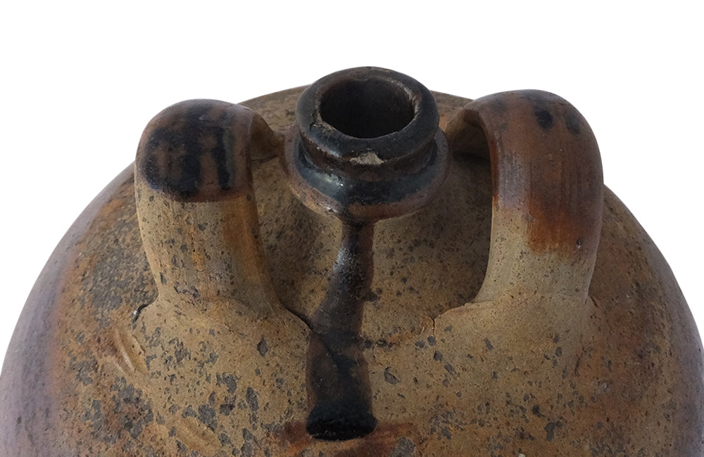 Collection of Three Stoneware Walnut Oil Pots-Stoneware-French Antique Pottery-Ceramics-Confit Pots-Stoneware-Decorative Antiques-French Antiques-Decorative Accessories-Kitchenalia-AD & PS Antiques