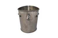 Silverplate Vintage Champagne Bucket With Cabochons-Vintage Silverplate Wine Cooler-Mid Century Modern Ice Bucket-Decorative Accessories-Fine Dining Accessories-AD & PS Antiques