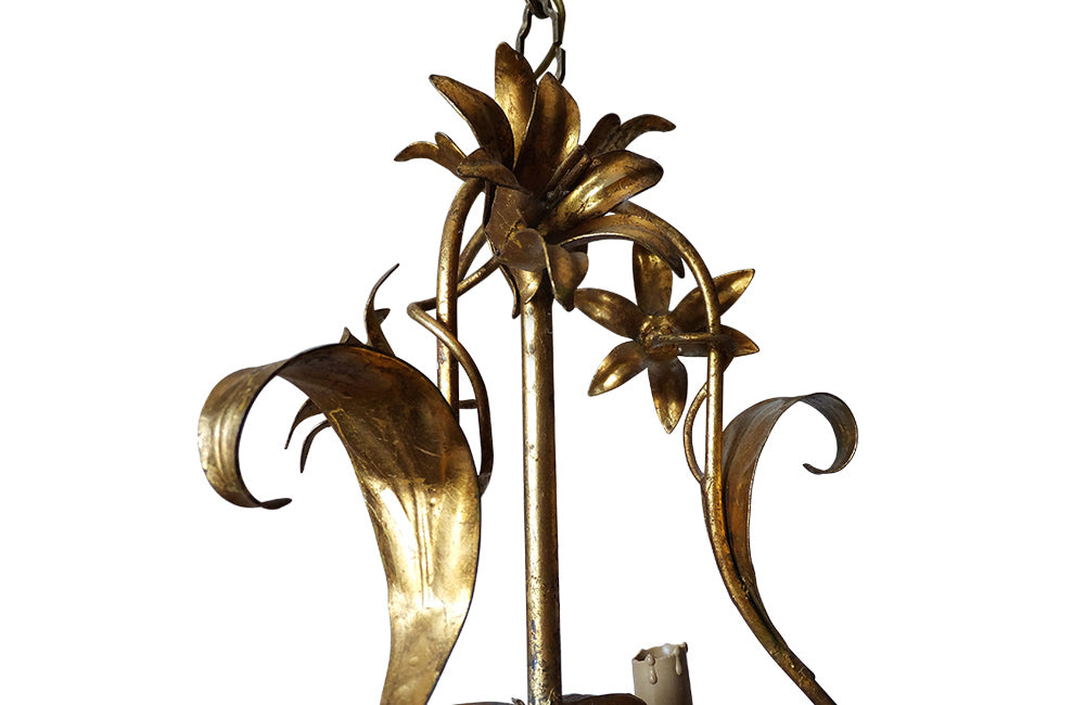 Vintage Lily Chandelier-Vintage Lighting-French Antiques-Hanging Light-Chandeliers-AD & PS Antiques