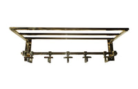 BRASS COAT & HAT RACK