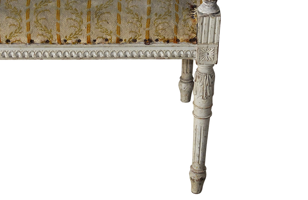 19th Century Swedish Stool - Neoclassical Revival Stool - Antique Stool - Swedish Antiques – Antique Stool – Antique Furniture - AD & PS Antiques