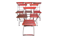 Set Of Six Folding French Antique Bistro Chairs - French Folding Garden Chairs - Antique French Cafe Chairs - French Antiques - Garden Antiques - Dining Chairs – French Garden Antiques - AD & PS Antiques