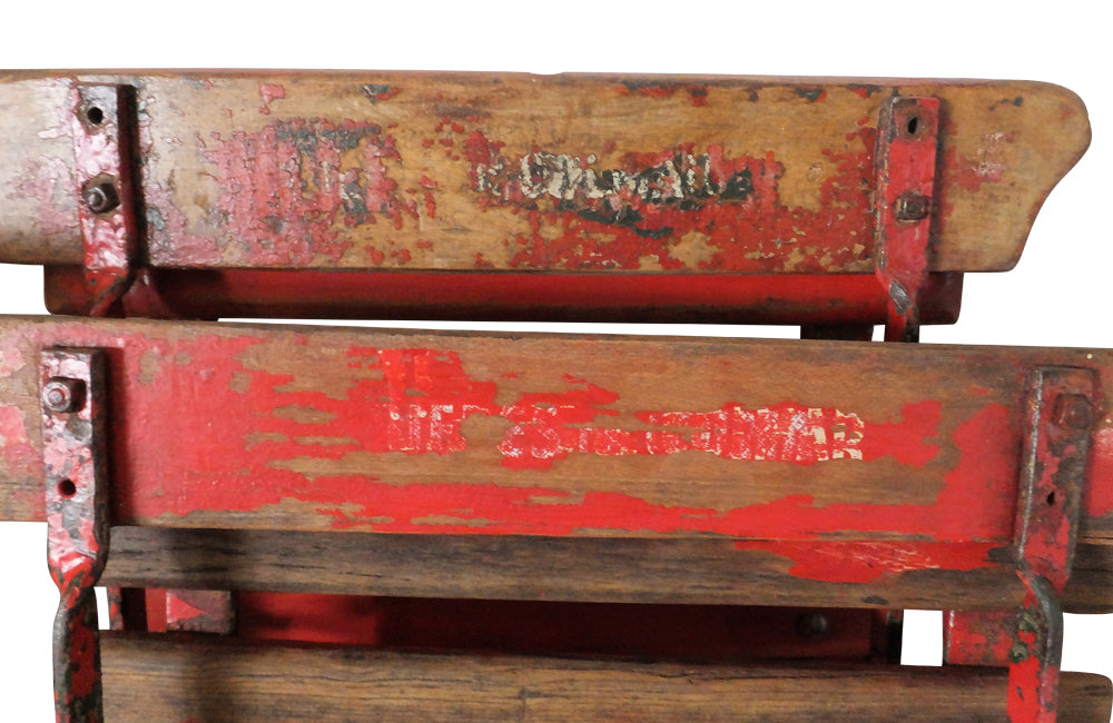 Set Of Six Folding French Antique Bistro Chairs - French Folding Garden Chairs - Antique French Cafe Chairs - French Antiques - Garden Antiques - Dining Chairs – French Garden Antiques - AD & PS Antiques