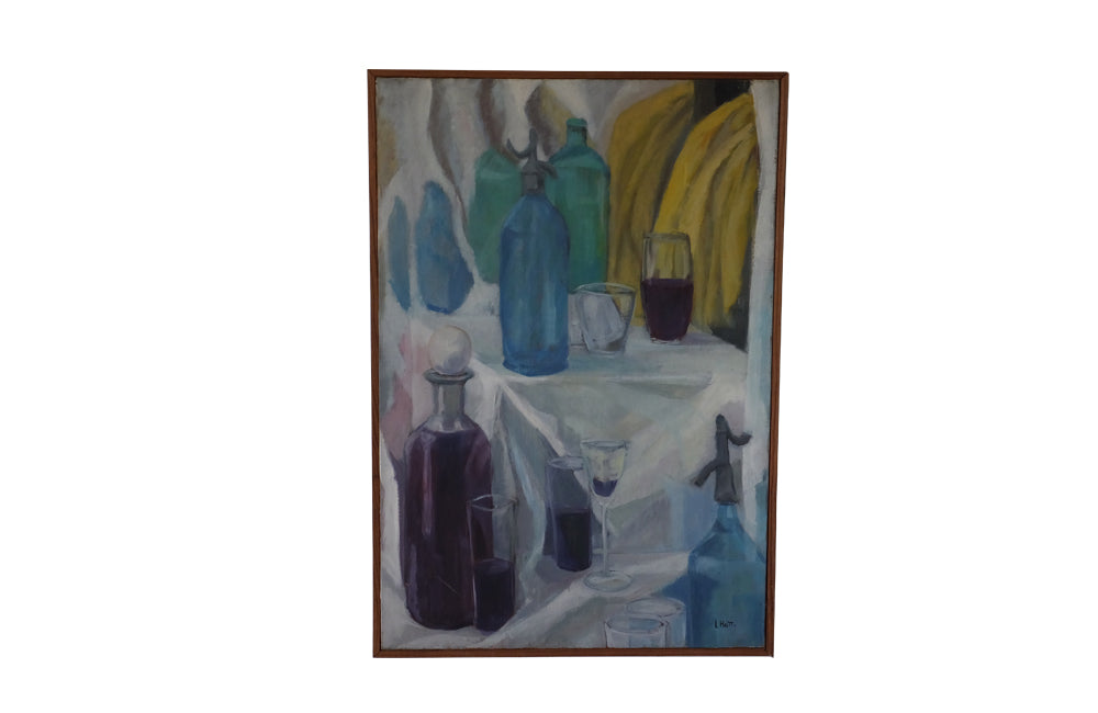 20th Century Still Life Painting by Liliane Hatt - Still Life Pinting - French Decorative Antiques - Modern Art - Wall Art - Decorative Accessories - Oil On Canvas -Still Life Art - Antique Shops Tetbury - AD & PS Antiques