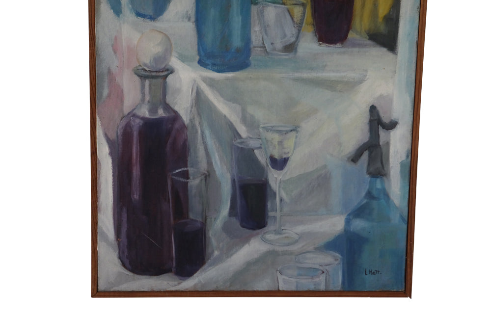 20th Century Still Life Painting by Liliane Hatt - Still Life Pinting - French Decorative Antiques - Modern Art - Wall Art - Decorative Accessories - Oil On Canvas -Still Life Art - Antique Shops Tetbury - AD & PS Antiques