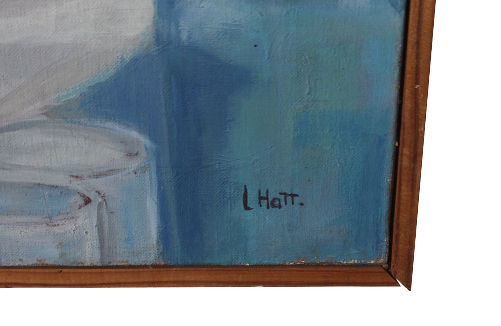 20th Century Still Life Painting by Liliane Hatt - Still Life Pinting - French Decorative Antiques - Modern Art - Wall Art - Decorative Accessories - Oil On Canvas -Still Life Art - Antique Shops Tetbury - AD & PS Antiques