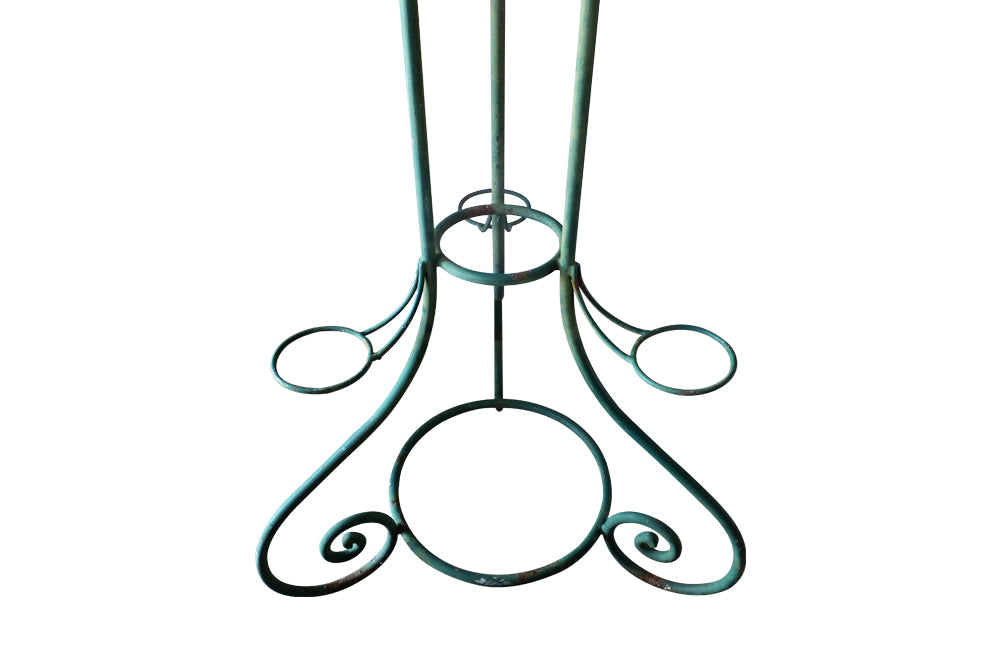 TALL FRENCH IRON FLORISTS PLANT STAND