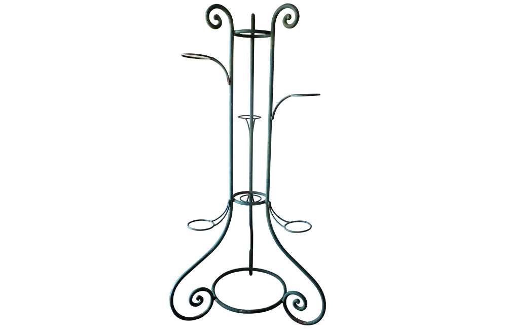 TALL FRENCH IRON FLORISTS PLANT STAND