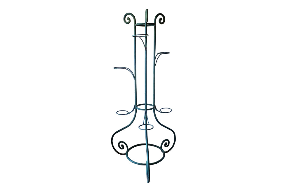 TALL FRENCH IRON FLORISTS PLANT STAND
