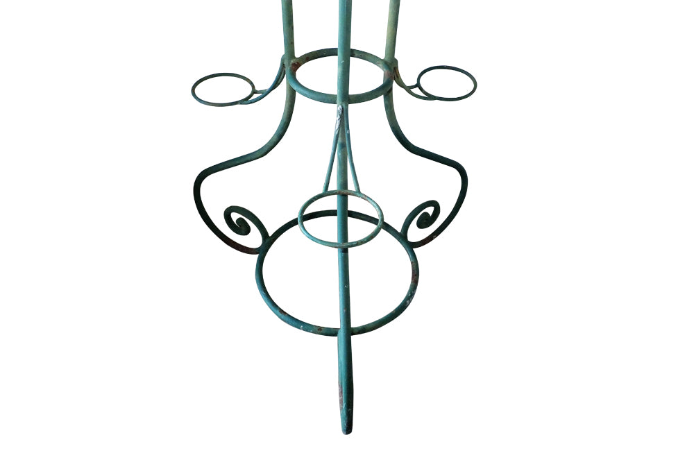 TALL FRENCH IRON FLORISTS PLANT STAND