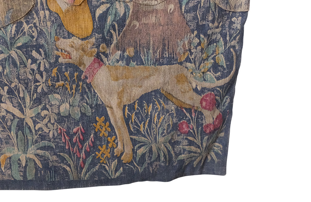 Large Wall Hanging 'Tubal Cain & Giohargus'-Tapestry-Wall Decoration-Wall Hanging-Decorative Accessories-Decorative Antiques-French Antiques-AD & PS Antiques