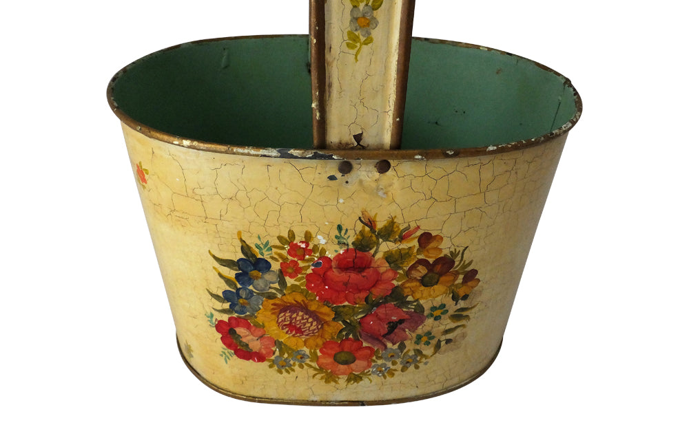 Early 20th Century Tole Bottle Carrier - Toleware - Bottle Holder - Decorative Accessories - French Decorative Antiques - Antique Shops Tetbury - French Decorative Accessories - adpsantiques - AD & PS Antiques