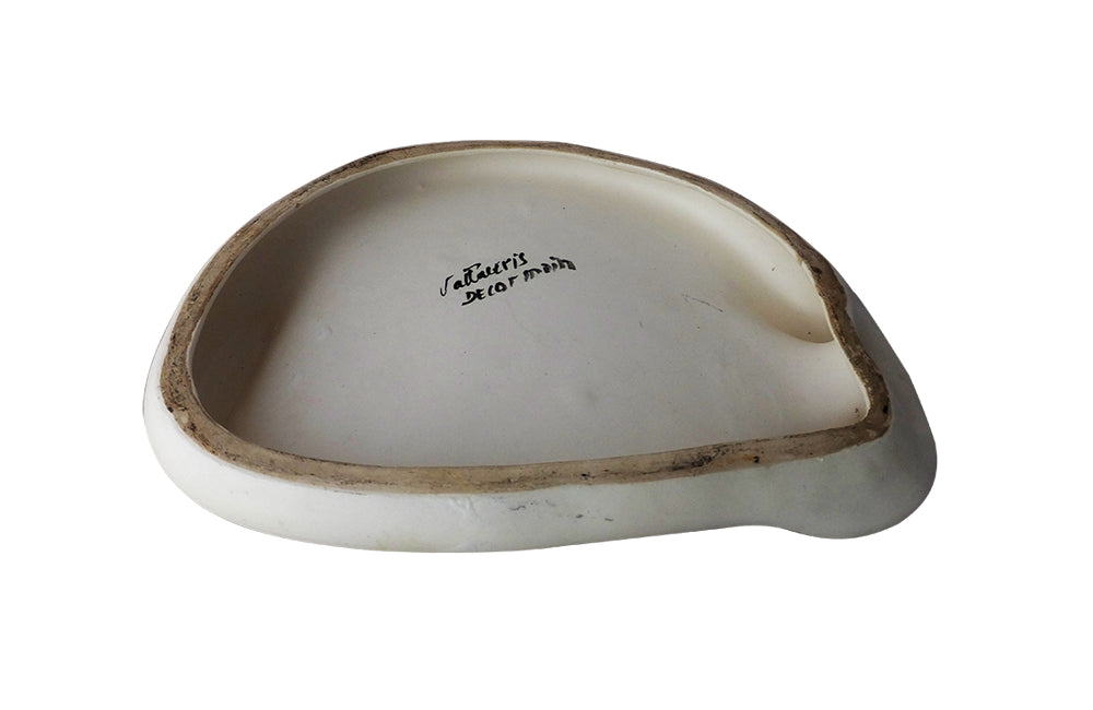 Vallauris Cheese Platter-Signed Ceramic Cheese Platter-Decorative Accessories-French Antiques-Mid Century Modern-Vintage French Ceramics-AD & PS Antiques