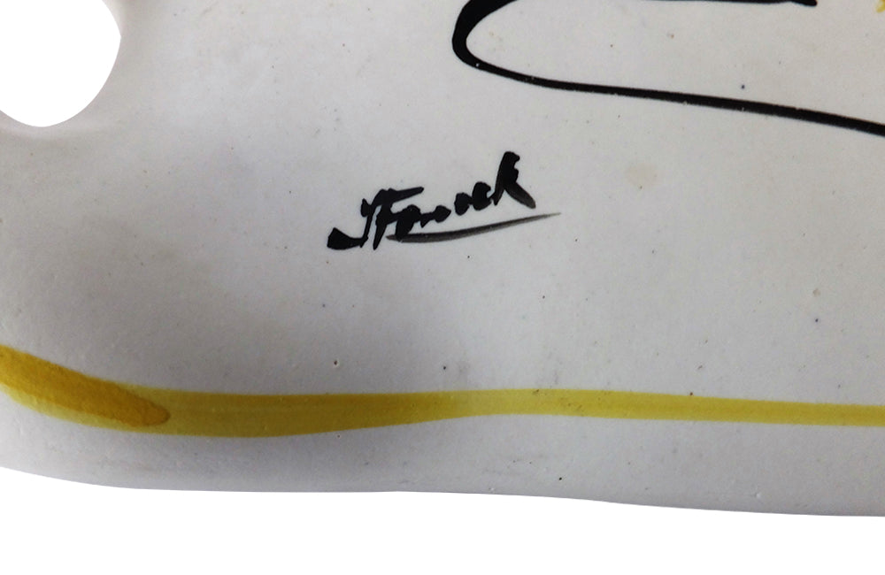 Vallauris Cheese Platter-Signed Ceramic Cheese Platter-Decorative Accessories-French Antiques-Mid Century Modern-Vintage French Ceramics-AD & PS Antiques