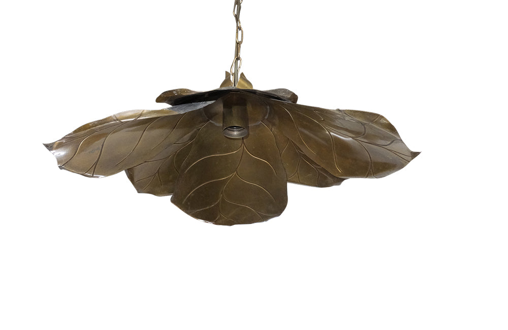 Vintage Leaf Hanging Light-Vintage Lightiing-French Vintage Hanging Light-AD & PS Antiques