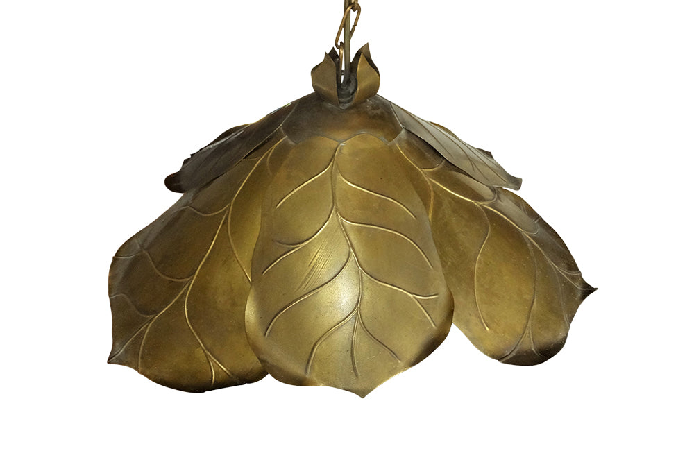 Vintage Leaf Hanging Light-Vintage Lightiing-French Vintage Hanging Light-AD & PS Antiques