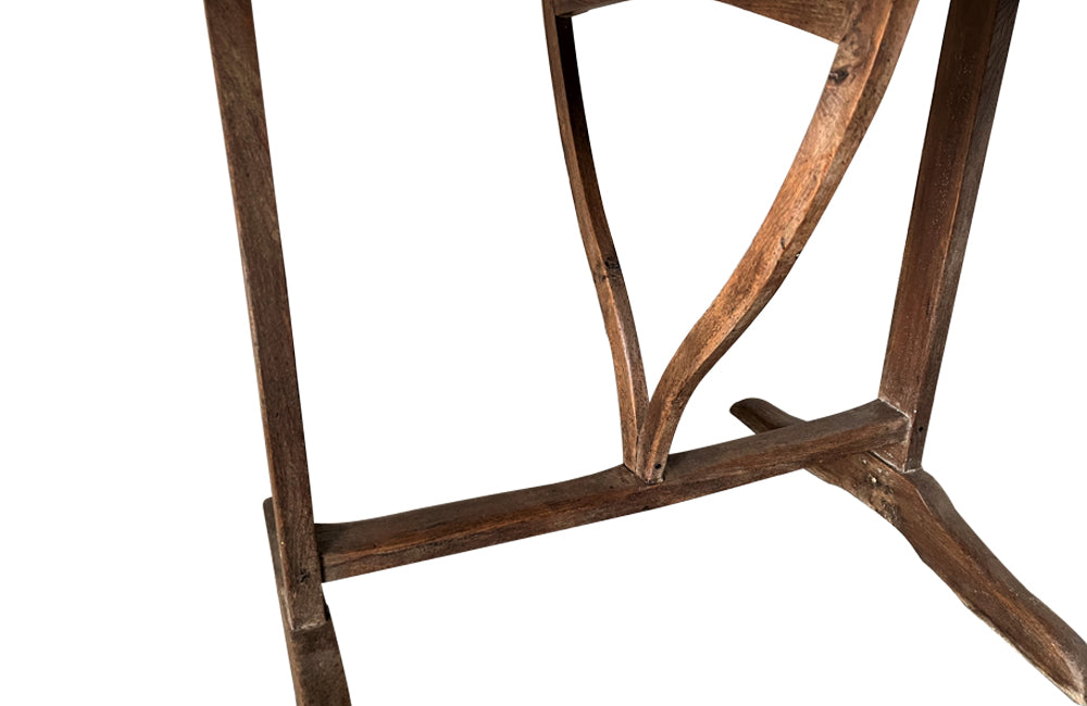 French 19th Century Oval Folding Vineyard Table - French Antique Furniture - Folding Antique Table - Vigneron Table - Farm Table - French Antiques - Antique Table - Antique Dining Tables - AD & PS Antiques