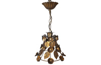 Vintage Gilt Tole Hanging Lights – Mid Century Lighting – Mid Century Chandelier - Vintage lighting - French Antiques - AD & PS Antiques