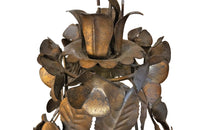 Vintage Gilt Tole Hanging Lights – Mid Century Lighting – Mid Century Chandelier - Vintage lighting - French Antiques - AD & PS Antiques