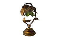 Vintage Gilt Tole & Glass Table Lamp-Vintage Lighting-Mid Century Lighting-French Antiques-Lighting-Table Lamps-AD & PS Antiques