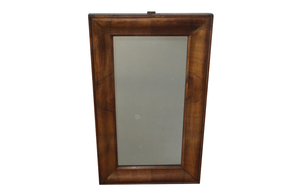 FRENCH WALNUT FRAMED MIRROR