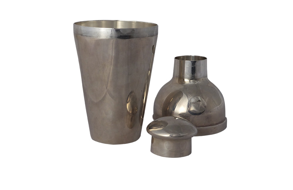 Wiskemann Silverplate Cocktail Shaker-Decorative Accessories-Silverplate Bar Accessories-Wine & Food Antiques-Fine Dining Accessories-French Antiques-AD & PS Antiques