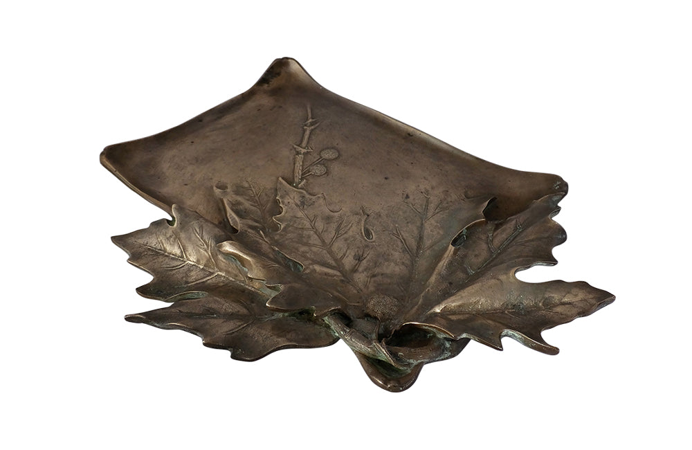 Bronze Art Nouveau Tray by Leon Kann-Art Nouves Antiques-Art Nouveau Tray-Bronze Tray-Decorative Accessories-French Antiques-AD & PS Antiques