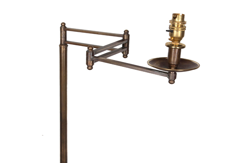 French Art Deco Style Brass Floor Lamp - Art Deco Lighting - Art Deco Lamp - French Antiques - French Antiques UK - AD & PS Antiques