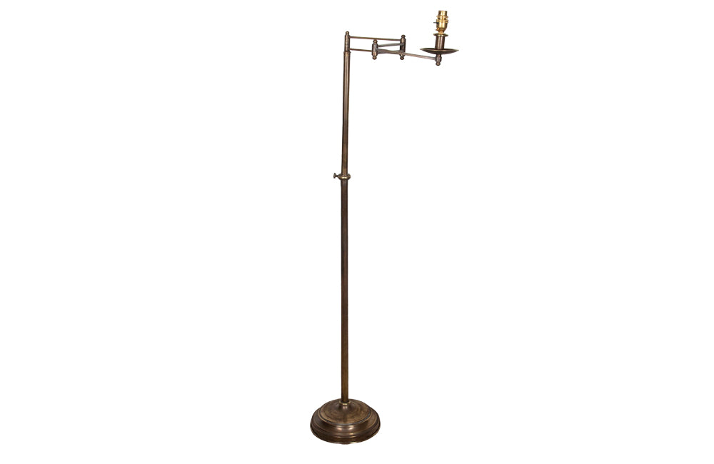 French Art Deco Style Brass Floor Lamp - Art Deco Lighting - Art Deco Lamp - French Antiques - French Antiques UK - AD & PS Antiques