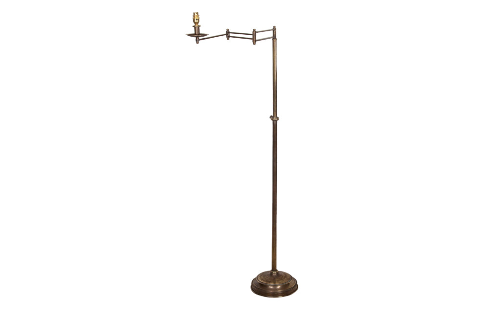French Art Deco Style Brass Floor Lamp - Art Deco Lighting - Art Deco Lamp - French Antiques - French Antiques UK - AD & PS Antiques
