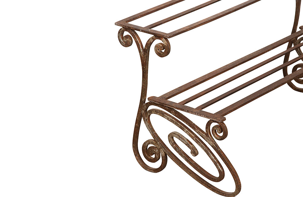 French Art Deco Iron Plant Stand - French Garden Antiques - Plant Stand - Shelves - Art Deco Antiques - French Garden Antiques - Garden Accessories - Antique Shops Tetbury - adpsantiques - AD & PS Antiques