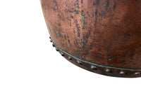 Beautiful Early 19th Century Copper Vat - Garden Antiques - French Garden Antiques - Antique Planter - Water Feature - Jardinieres - Copper Planters - Log Bin - Fireplace Antiques - Decorative Accessories - Antique Shops Tetbury - adpsantiques - AD & PS Antiques