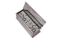 1970's DOMINO SET IN SILVERPLATE BOX
