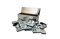1970's DOMINO SET IN SILVERPLATE BOX