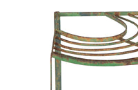 French Iron Corner Plant Stand - Garden Antiques - French Garden Antiques  - Garden Furniture - Antique Plant Stands - Corner Plant Stand - AD & PS Antiques