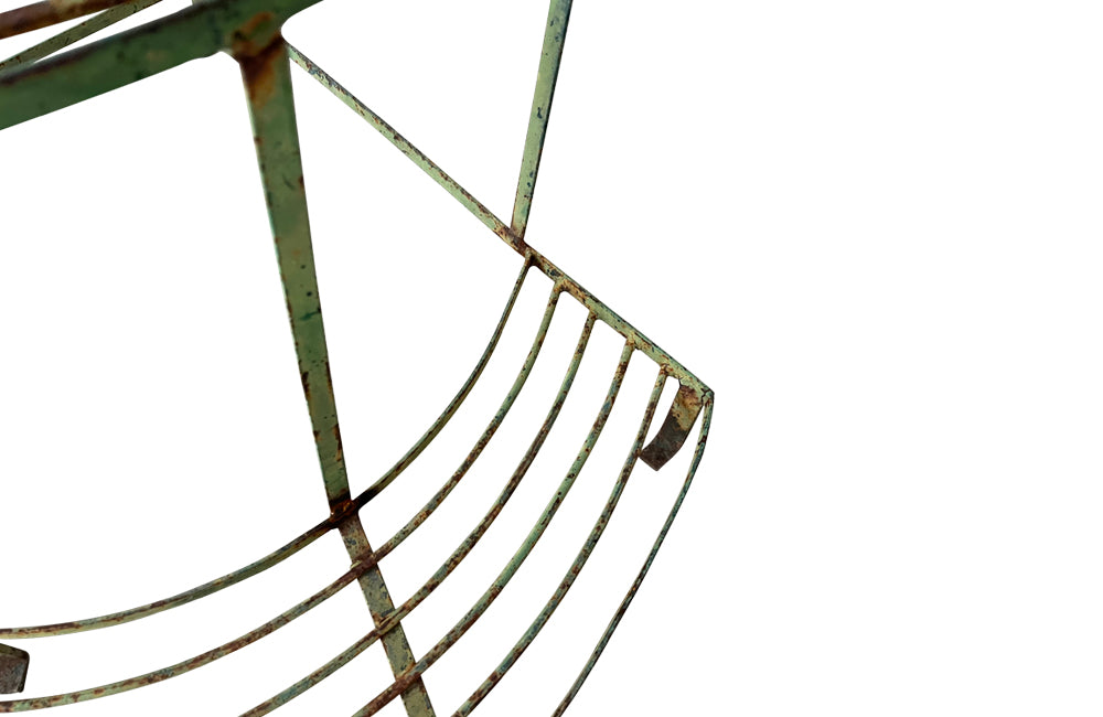 French Iron Corner Plant Stand - Garden Antiques - French Garden Antiques  - Garden Furniture - Antique Plant Stands - Corner Plant Stand - AD & PS Antiques