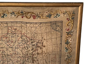 Framed Early 19th Century Silkwork French Map - French Decorative Antiques - Silkwork - Antique Textiles - Cartography - Decorative Antiques - Decorative Accessories - Wall Art - Wall decorations - Antique Needlework - Antique Maps - Antique Shope Tetbury - adpsantiques - AD & PS Antiques