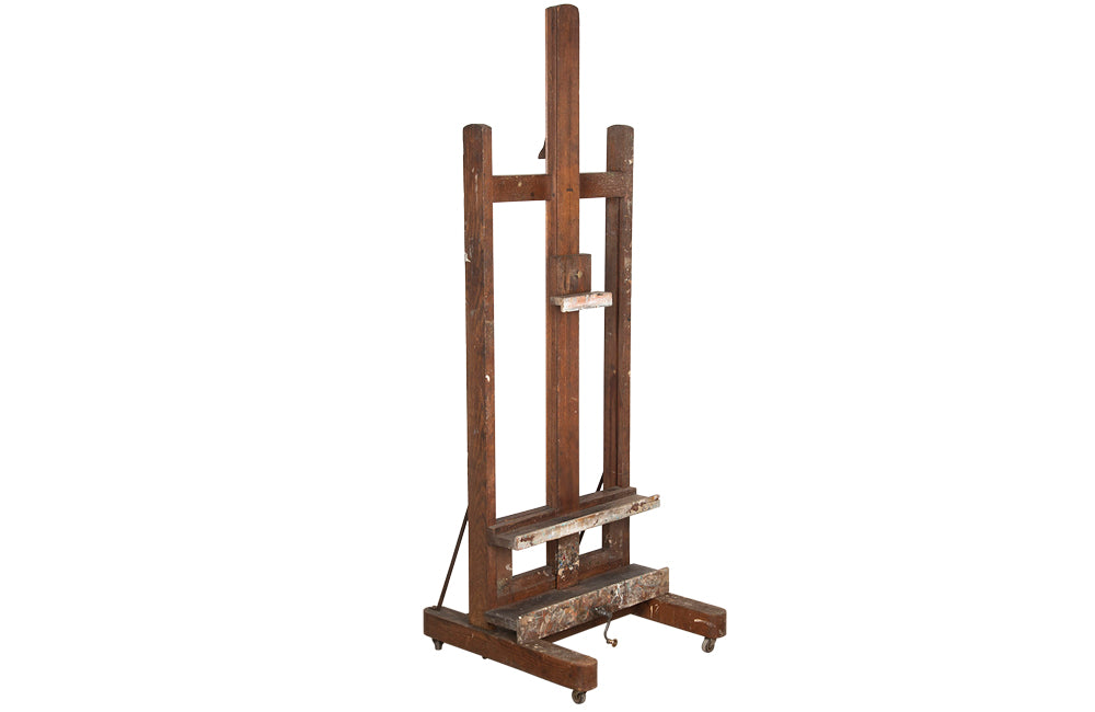 Antique French Artist's Easel-Decorative Accessories-French Antiques-Easel-Artist Studio-AD & PS Antiques