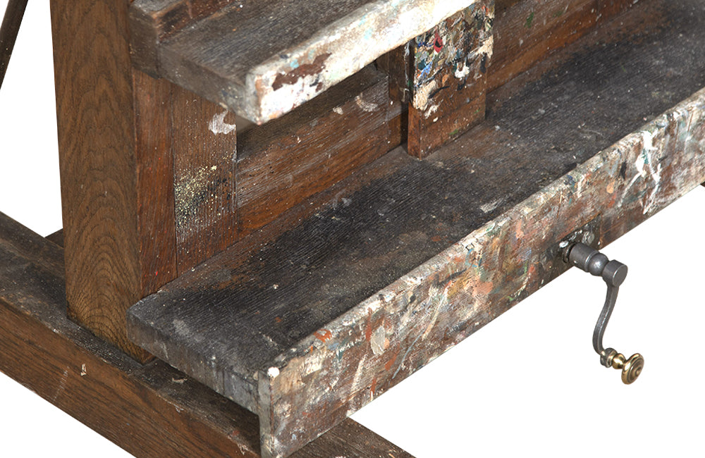 Antique French Artist's Easel-Decorative Accessories-French Antiques-Easel-Artist Studio-AD & PS Antiques