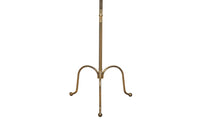 FRENCH BRASS REEDED FLOOR LAMP