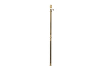 FRENCH BRASS REEDED FLOOR LAMP