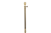 FRENCH BRASS REEDED FLOOR LAMP