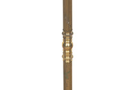 FRENCH BRASS REEDED FLOOR LAMP