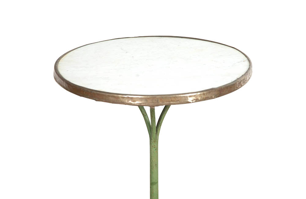 Antique French Iron Gueridon Bistro Table with Lions Paw Feet - French Antiques - Garden Tables -Bistro Table - Garden Antiques – Antique Side Table - AD & PS Antiques